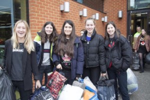 students off to help Refugees