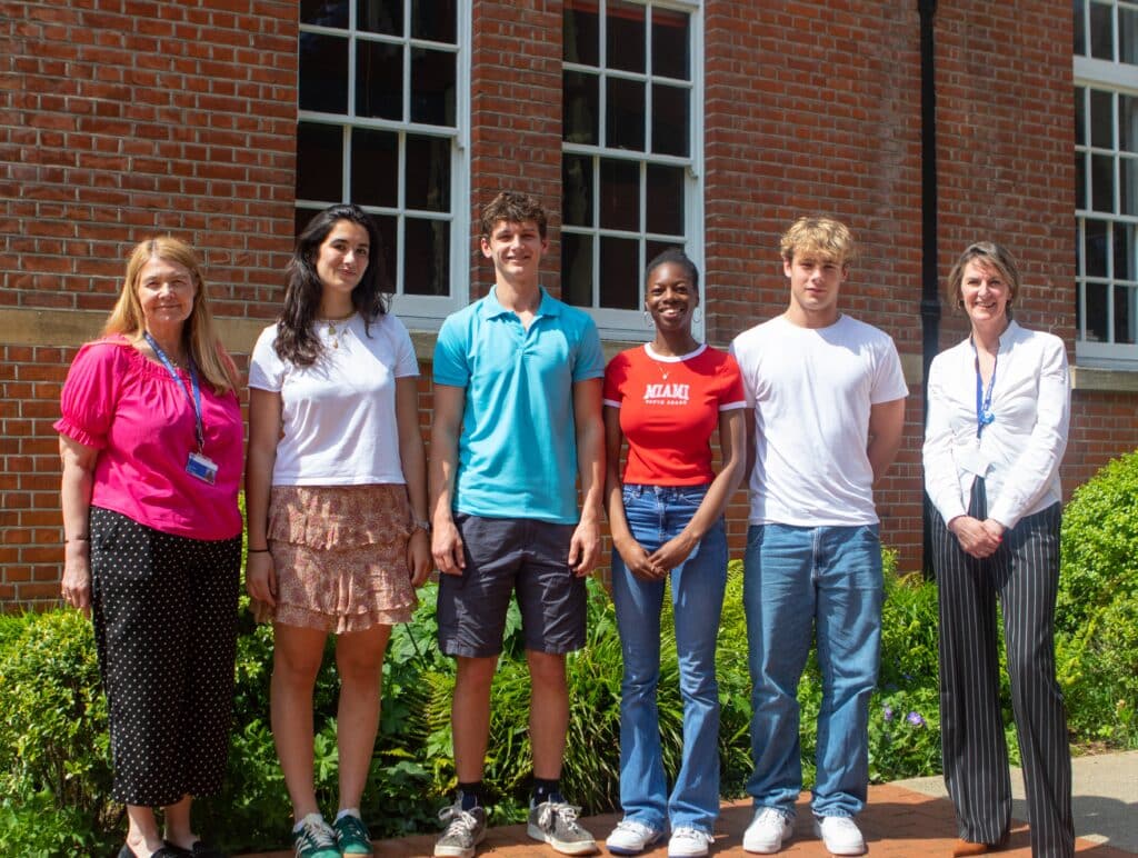 The Head, School Captains and Vice Captains 